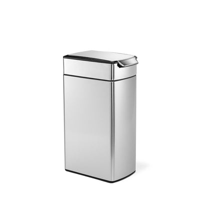 simplehuman 40 litre slim touch-bar can, fingerprint-proof stainless steel