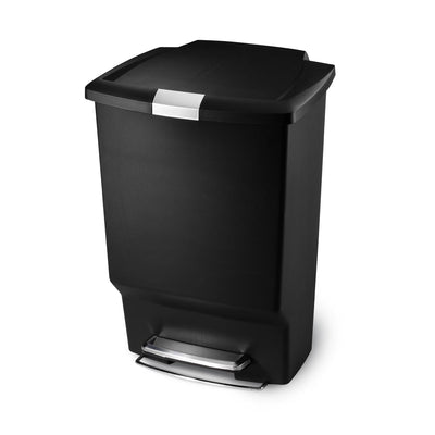 simplehuman 40 litre rectangular plastic step can